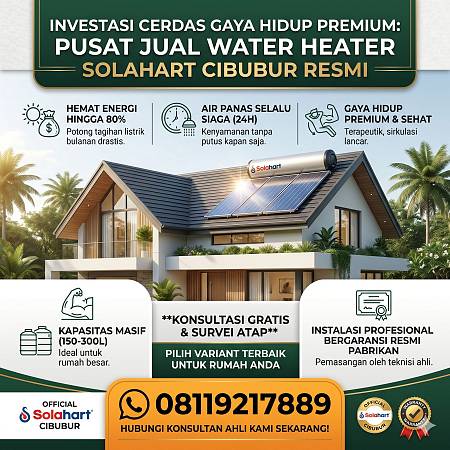 Investasi Cerdas Gaya Hidup Premium: Pusat Jual Water Heater Solahart Cibubur Resmi